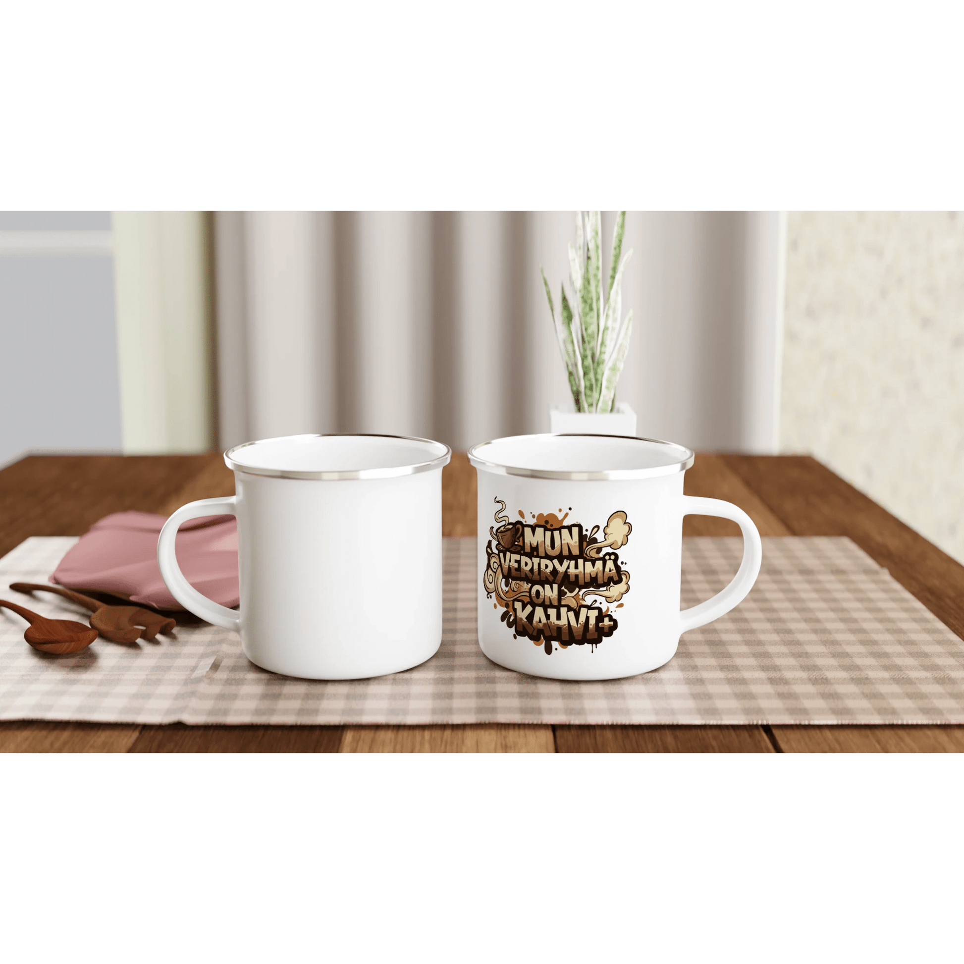 Mun Veriryhmä On Kahvi - Emalimuki 3,5dl - Mun Paita