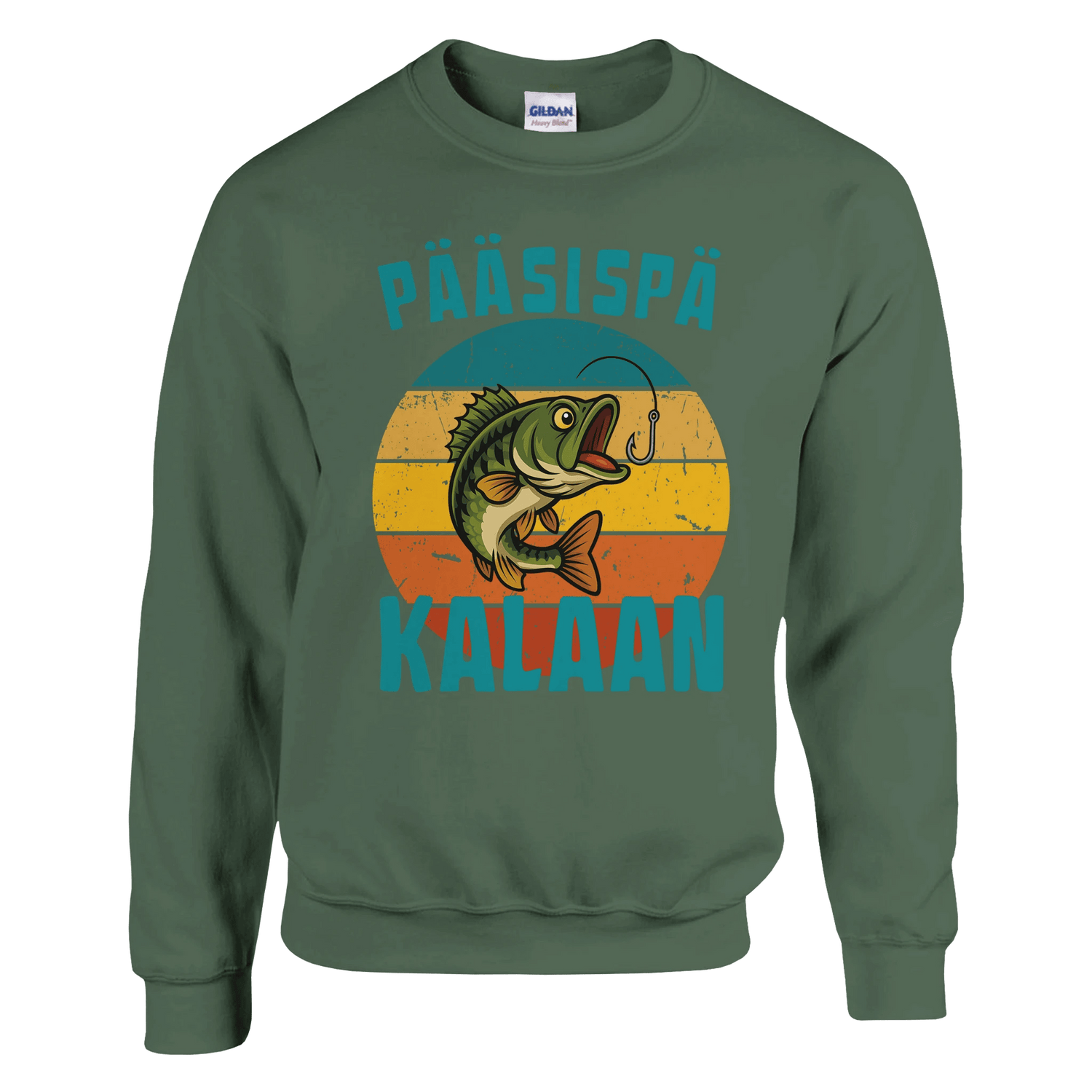 Pääsispä Kalaan | Ahven - Collegepaita - Mun Paita