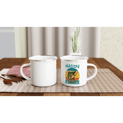 Pääsispä Kalaan | Hauki - Emalimuki 3,5dl - Mun Paita