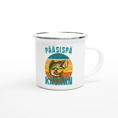 Pääsispä Kalaan | Kuha - Emalimuki 3,5dl - Mun Paita