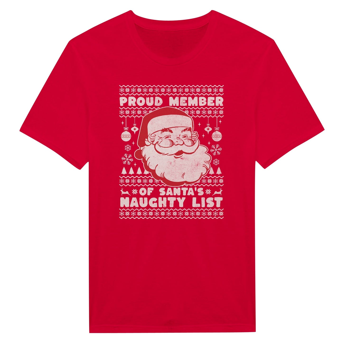 Proud Member of Santa's Naughty List - Miesten T - paita - Mun Paita