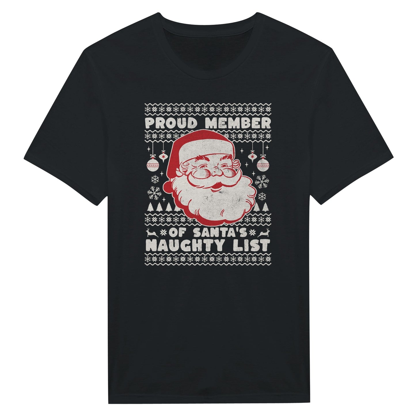 Proud Member of Santa's Naughty List - Miesten T - paita - Mun Paita