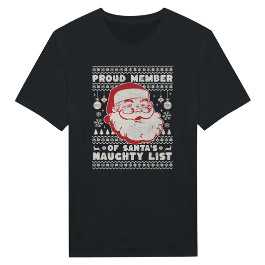 Proud Member of Santa's Naughty List - Miesten T - paita - Mun Paita