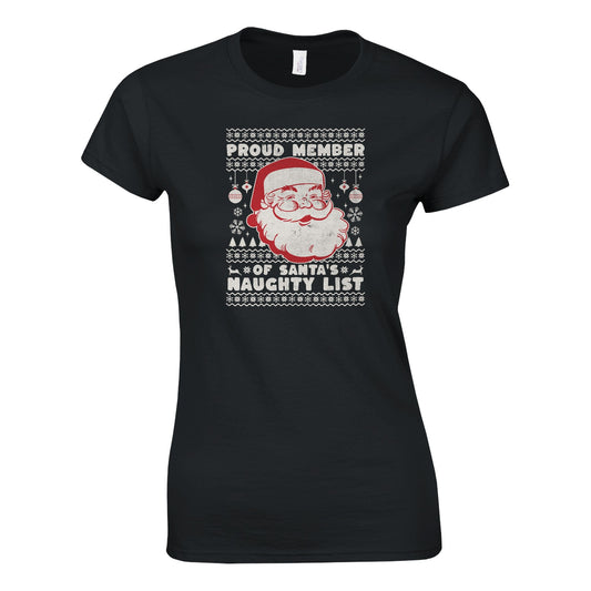 Proud Member of Santa's Naughty List - Naisten T - paita - Mun Paita