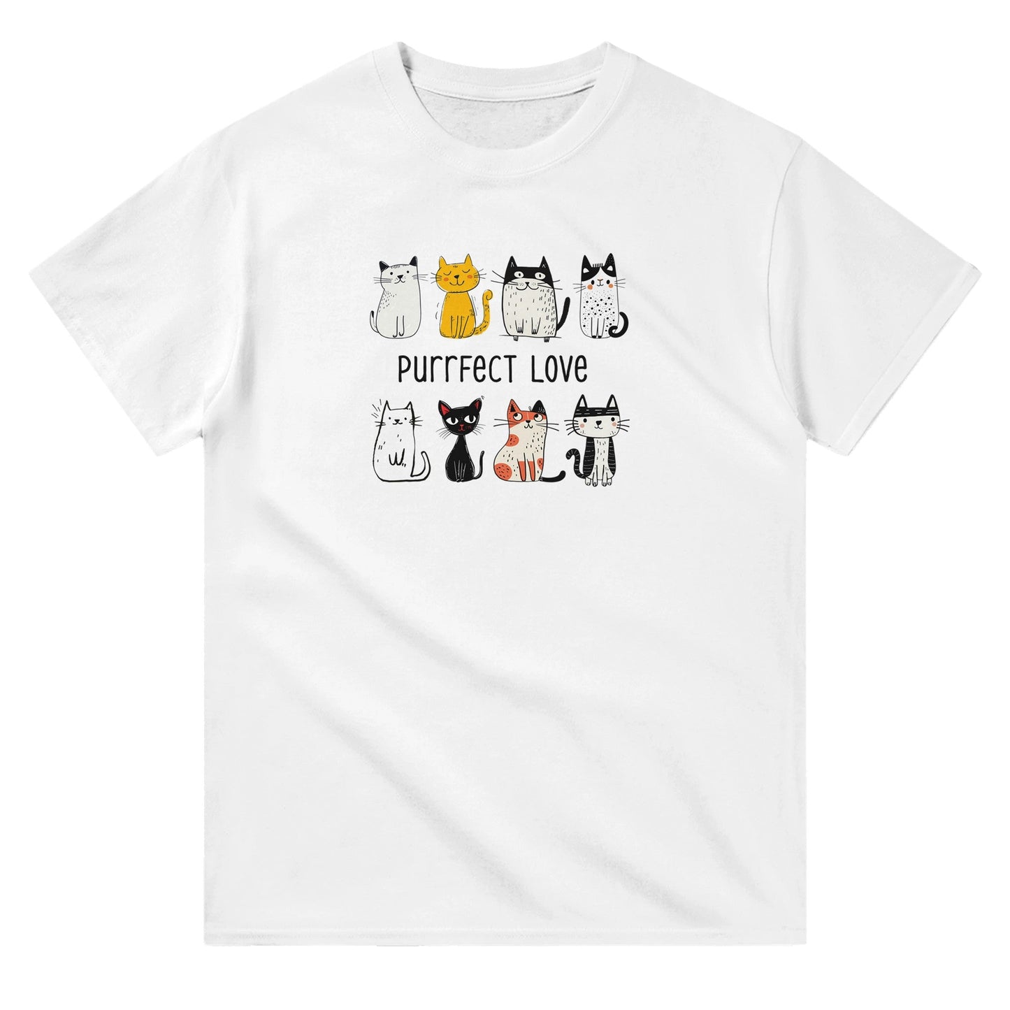 Purrfect Love - 3XL - 5XL - Mun Paita