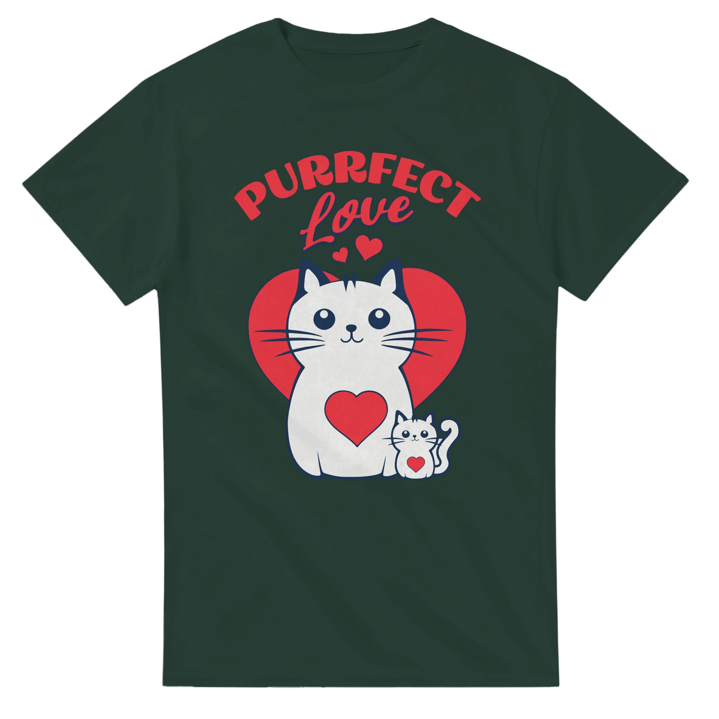 Purrfect Love Kissat - 3XL - 5XL - Mun Paita