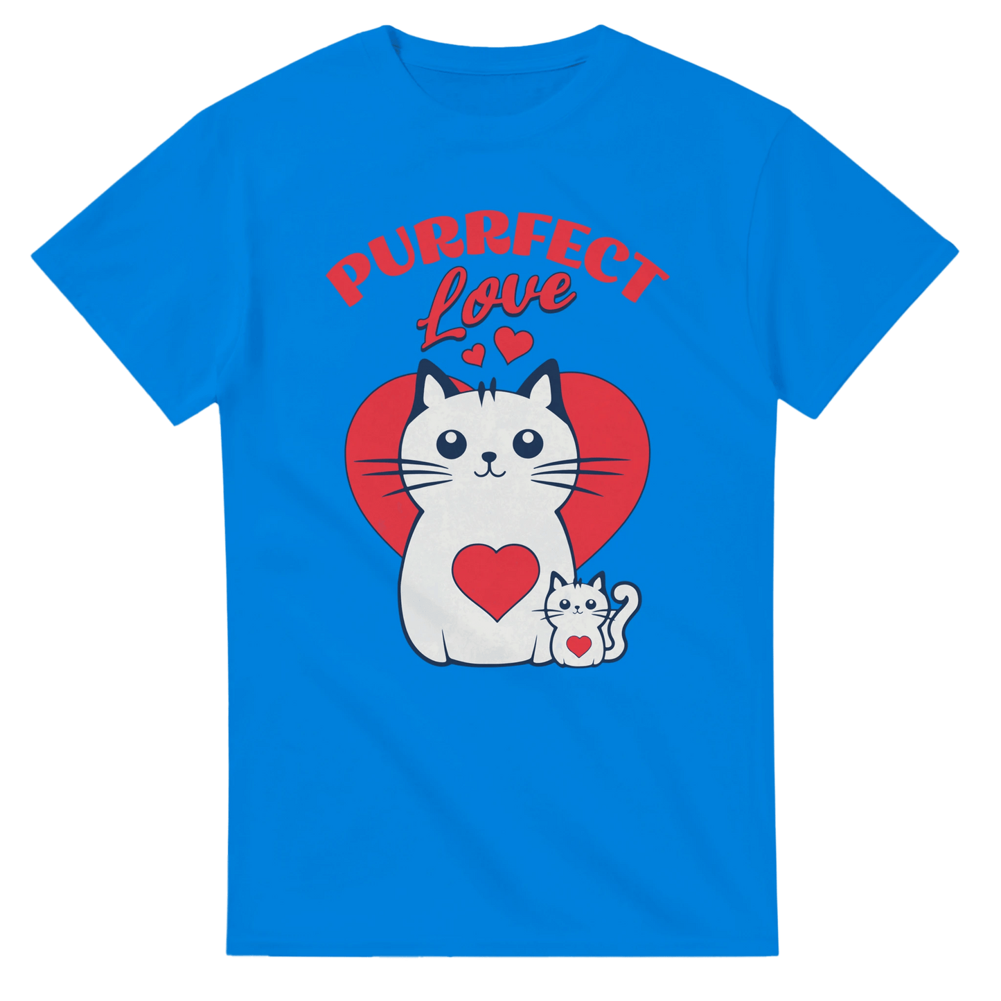 Purrfect Love Kissat - 3XL - 5XL - Mun Paita