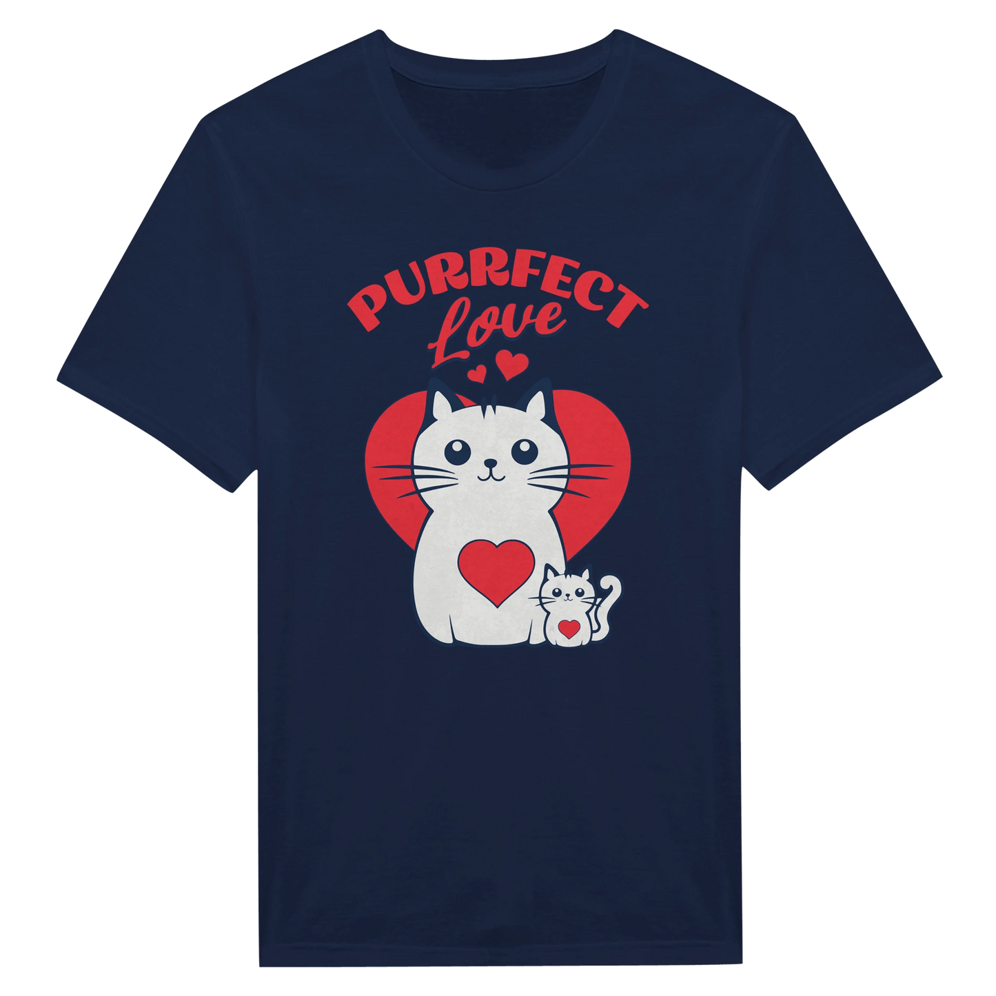 Purrfect Love Kissat - Miesten T - paita - Mun Paita