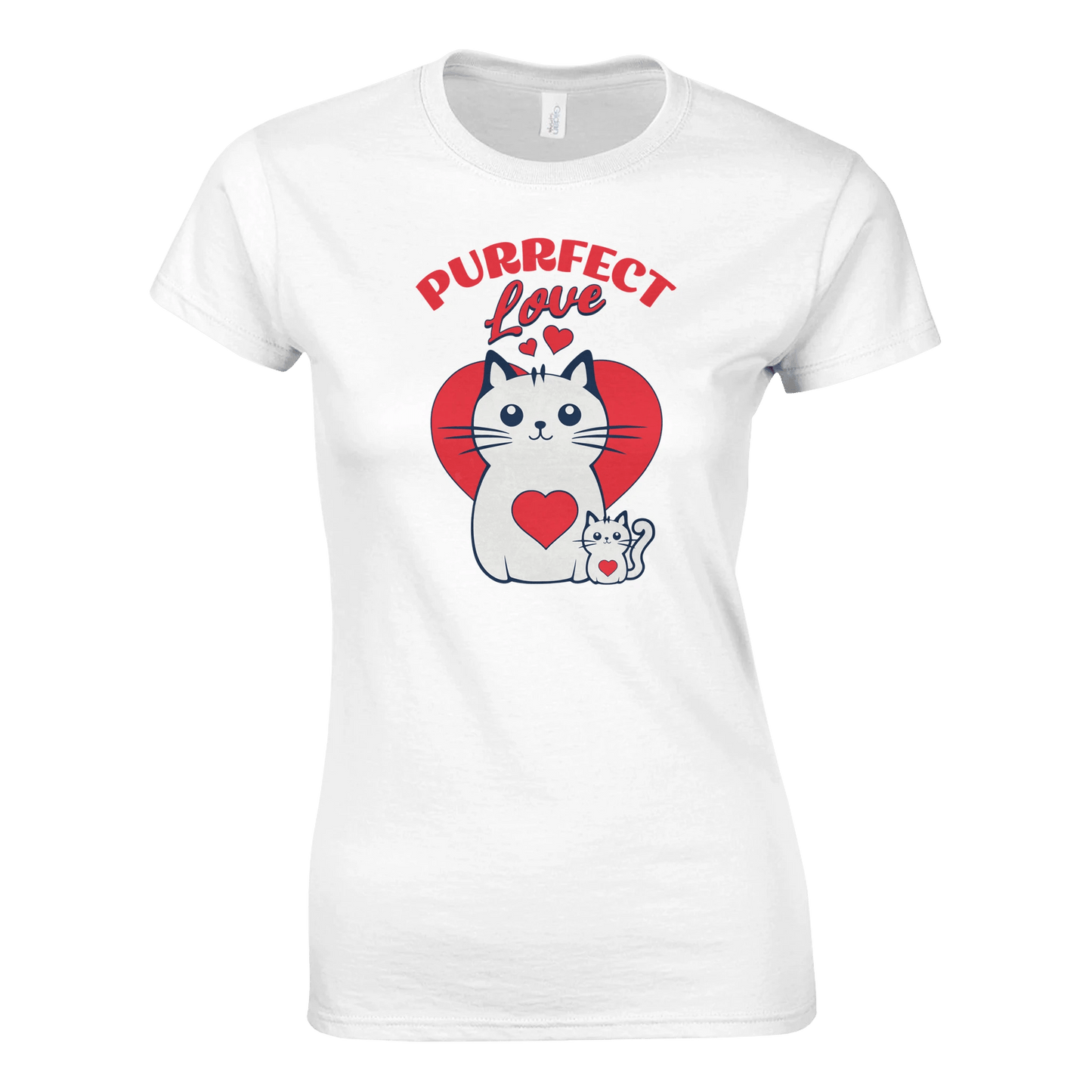 Purrfect Love Kissat - Naisten T - paita - Mun Paita