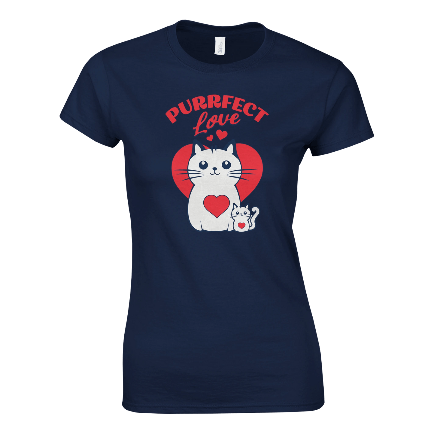 Purrfect Love Kissat - Naisten T - paita - Mun Paita