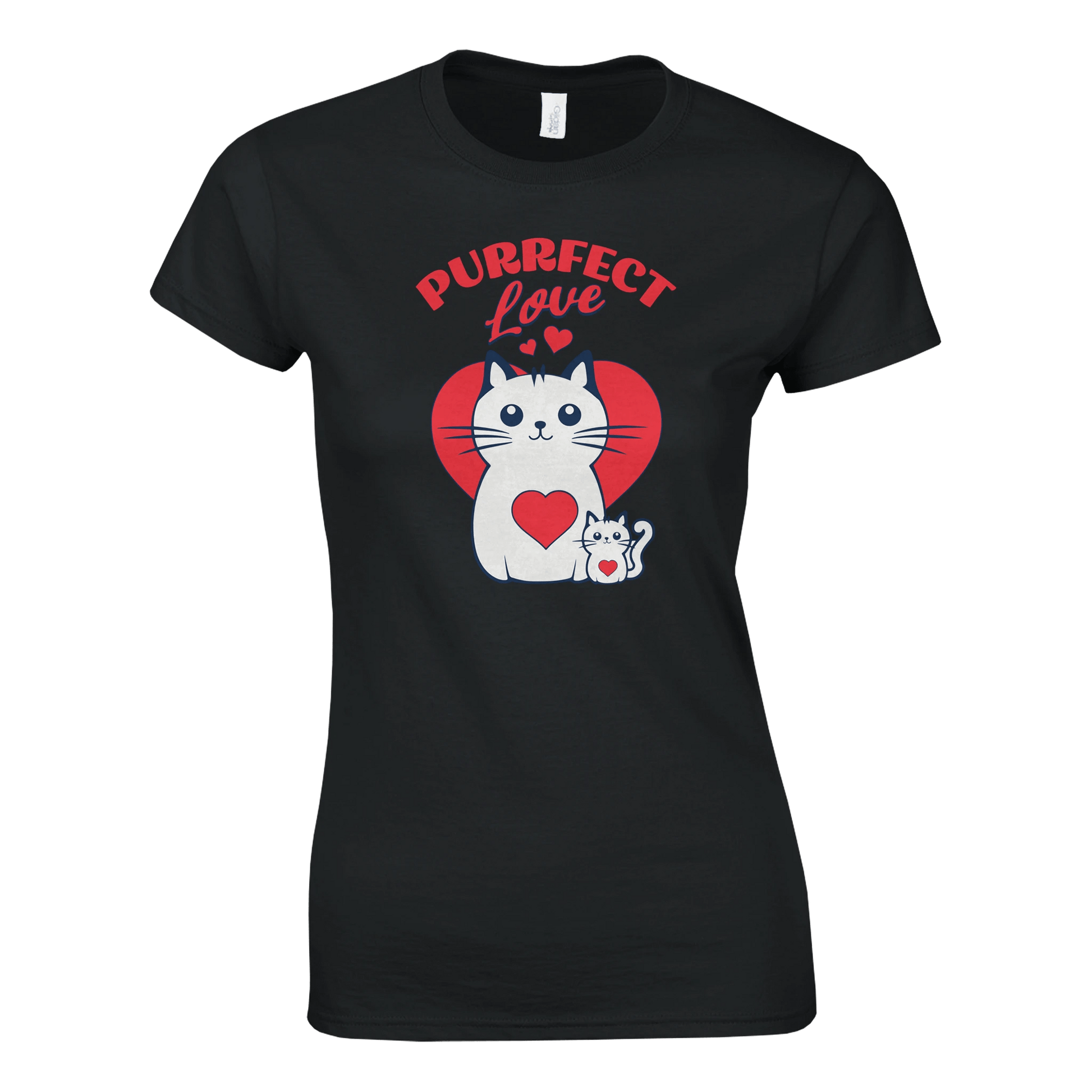 Purrfect Love Kissat - Naisten T - paita - Mun Paita