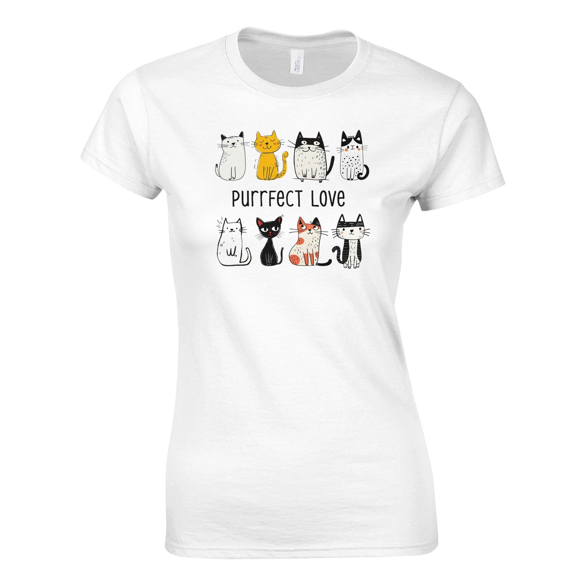 Purrfect Love - Naisten T - paita - Mun Paita