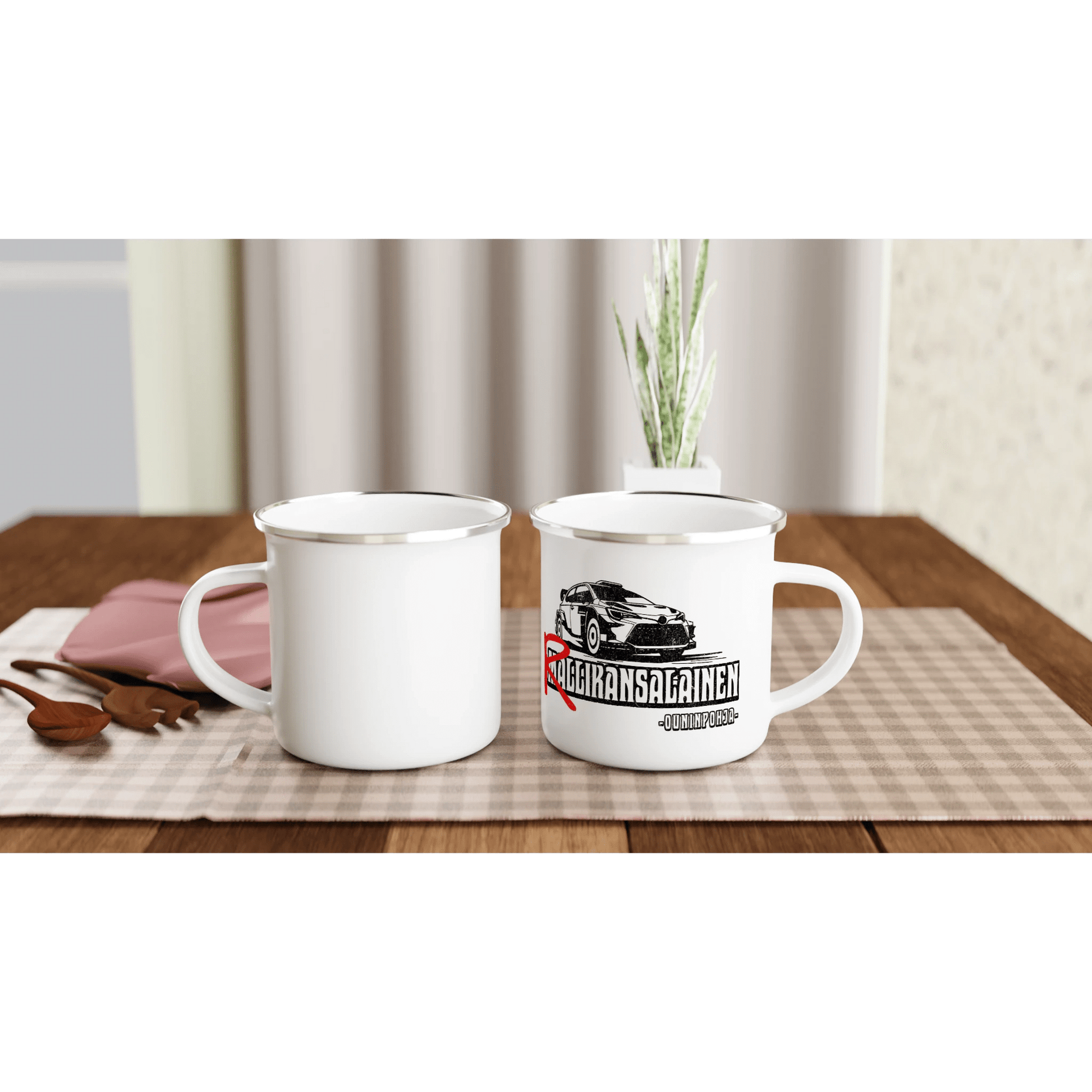 Rallikansalainen, Ouninpohja - Emalimuki 3,5dl - Mun Paita