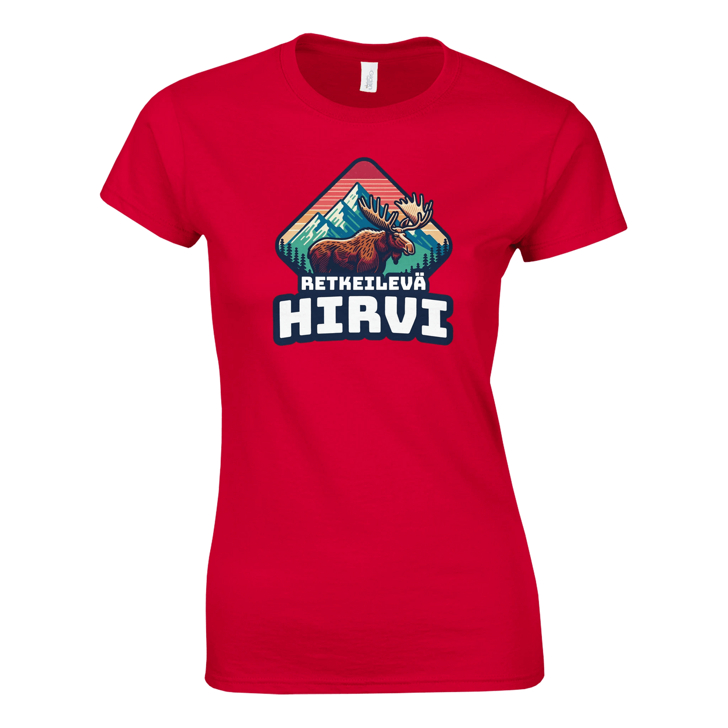 Retkeilevä Hirvi - Naisten T - paita - Mun Paita
