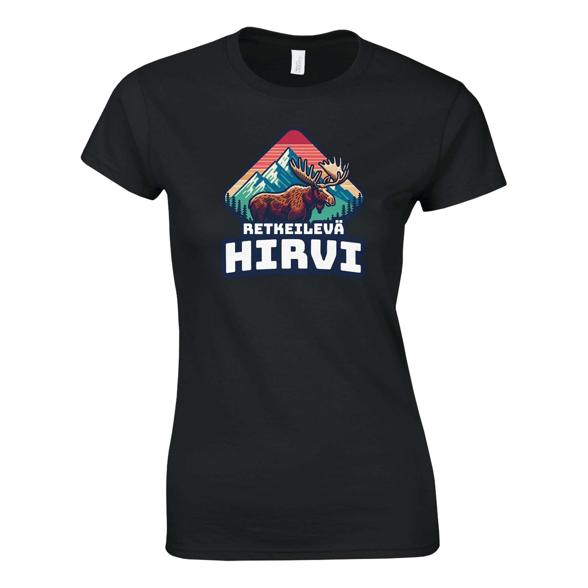 Retkeilevä Hirvi - Naisten T - paita - Mun Paita
