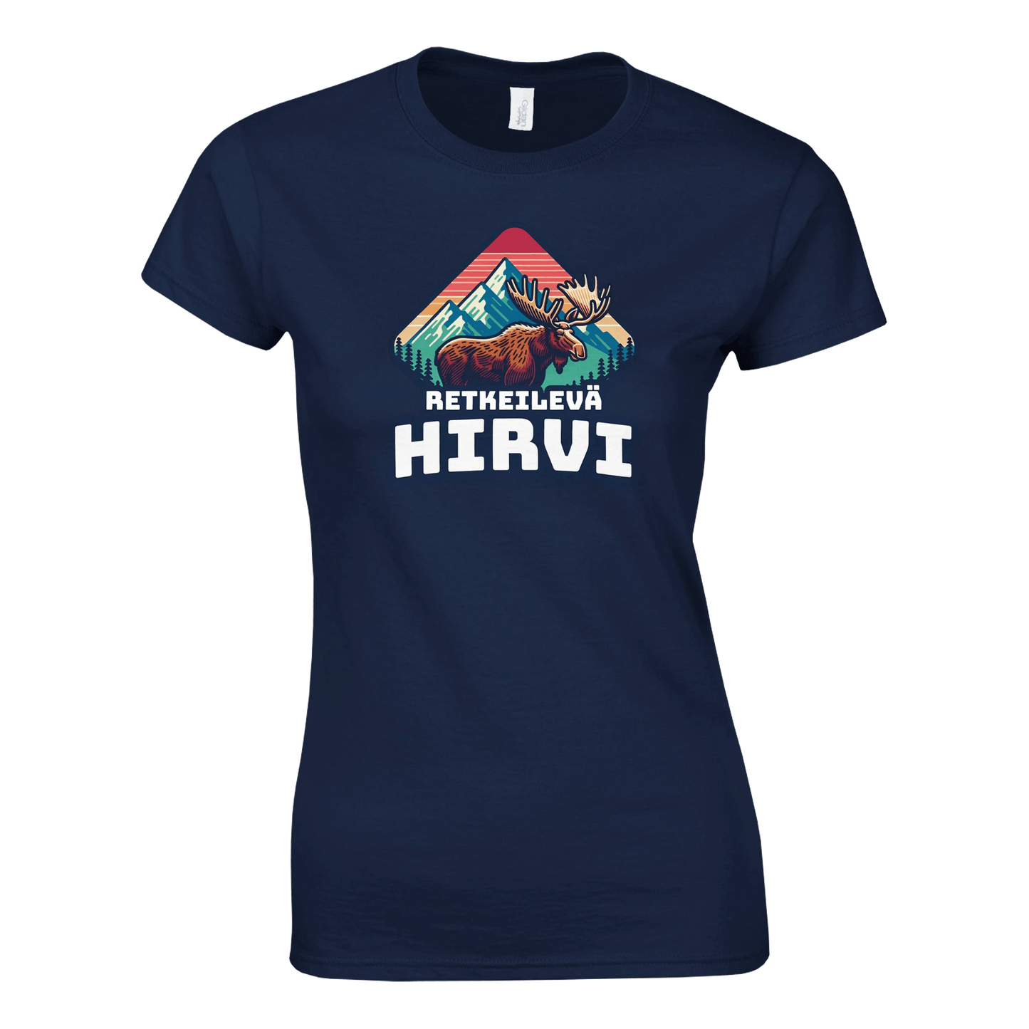 Retkeilevä Hirvi - Naisten T - paita - Mun Paita