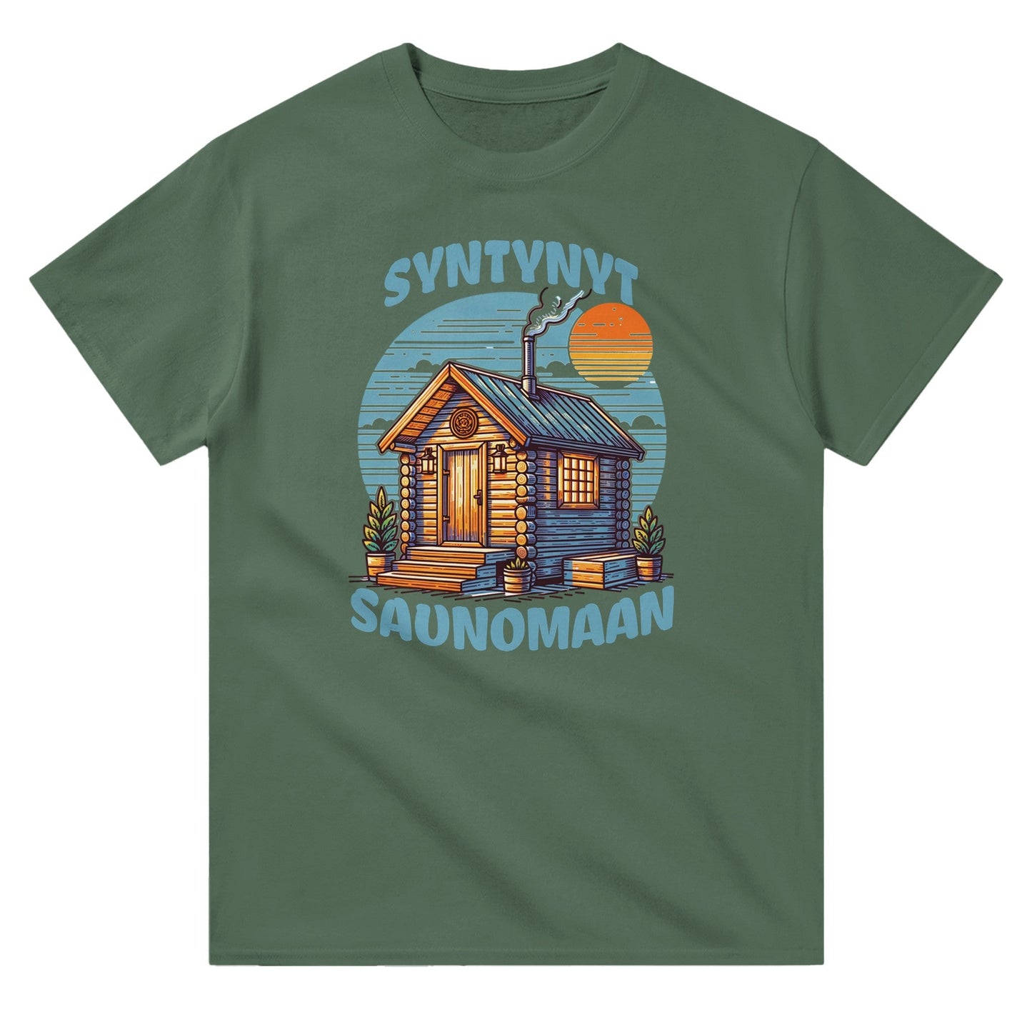 Syntynyt Saunomaan - 3XL - 5XL - Mun Paita