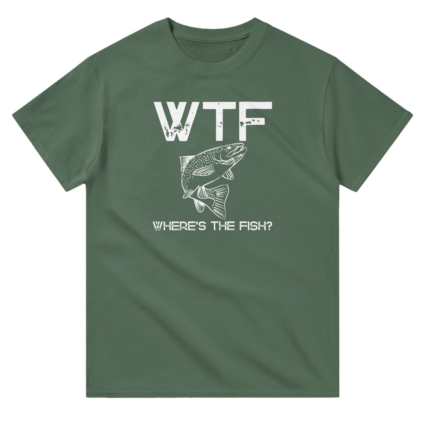 WTF - Where's The Fish? - 3XL - 5XL - Mun Paita