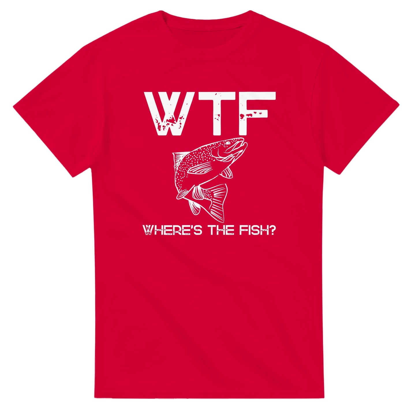 WTF - Where's The Fish? - 3XL - 5XL - Mun Paita