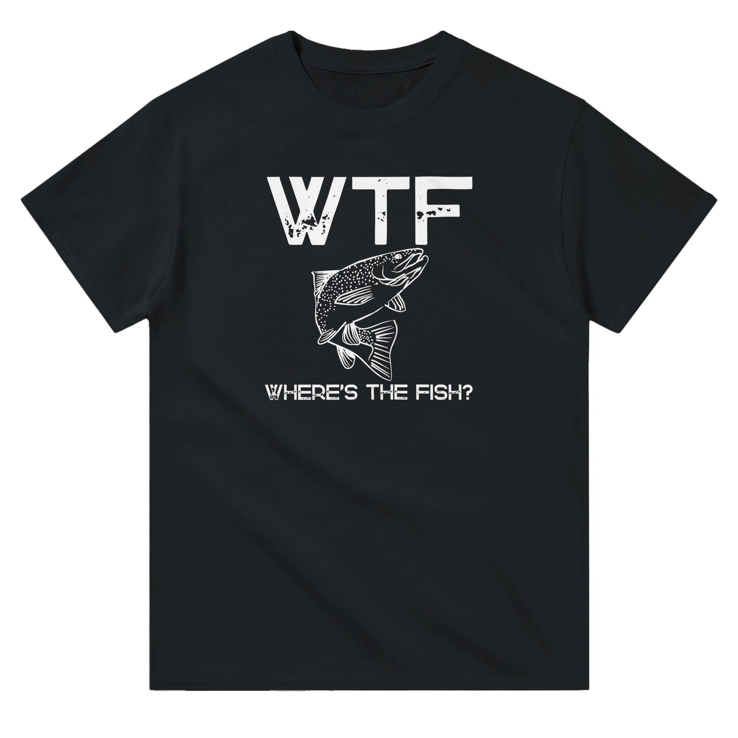 WTF - Where's The Fish? - 3XL - 5XL - Mun Paita